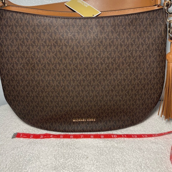 Michael Kors Brooke Lg Zip Hobo in Brown/Acorn - Picture 8 of 12
